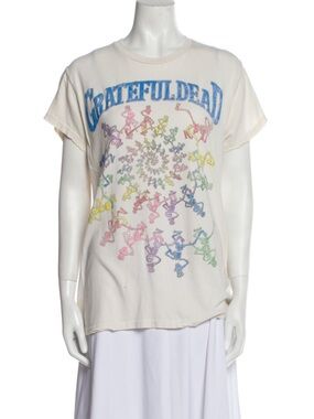 MadeWorn Cream Grateful Dead Spiral Skeleton Tee